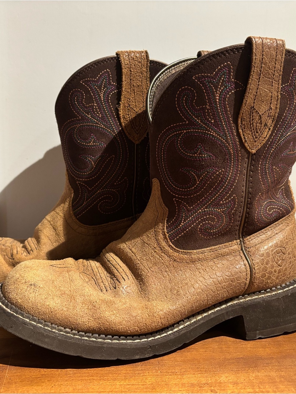Ariat Brown Leather Western Boots